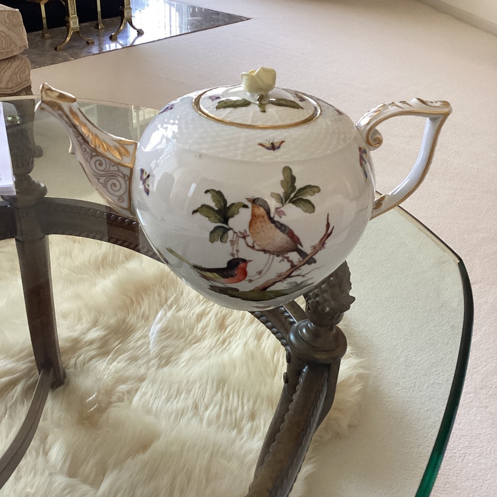 Herend Rothschild Bird Teapot
